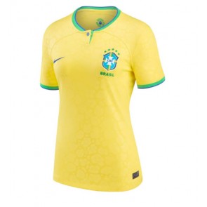 Brasilien Hemmatröja Kvinnor VM 2022 Kortärmad